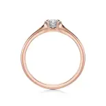 Pierścionek z diamentem różowe złoto AJPZ_089